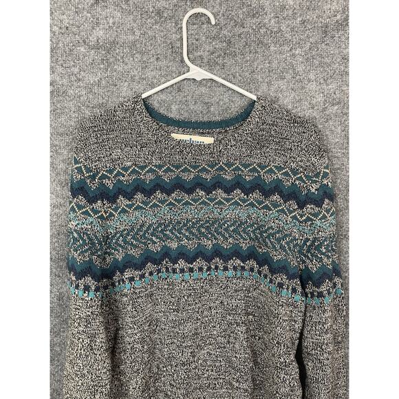 Urban Pipeline Sweater Women's Large Nortec Print Gray, Blues, and Green - Picture 1 of 11